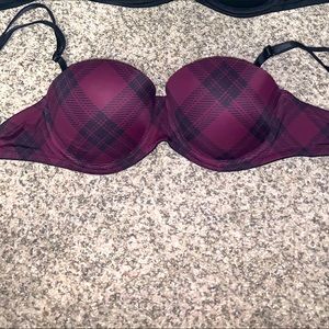 Maroon Victoria secret Pink bra